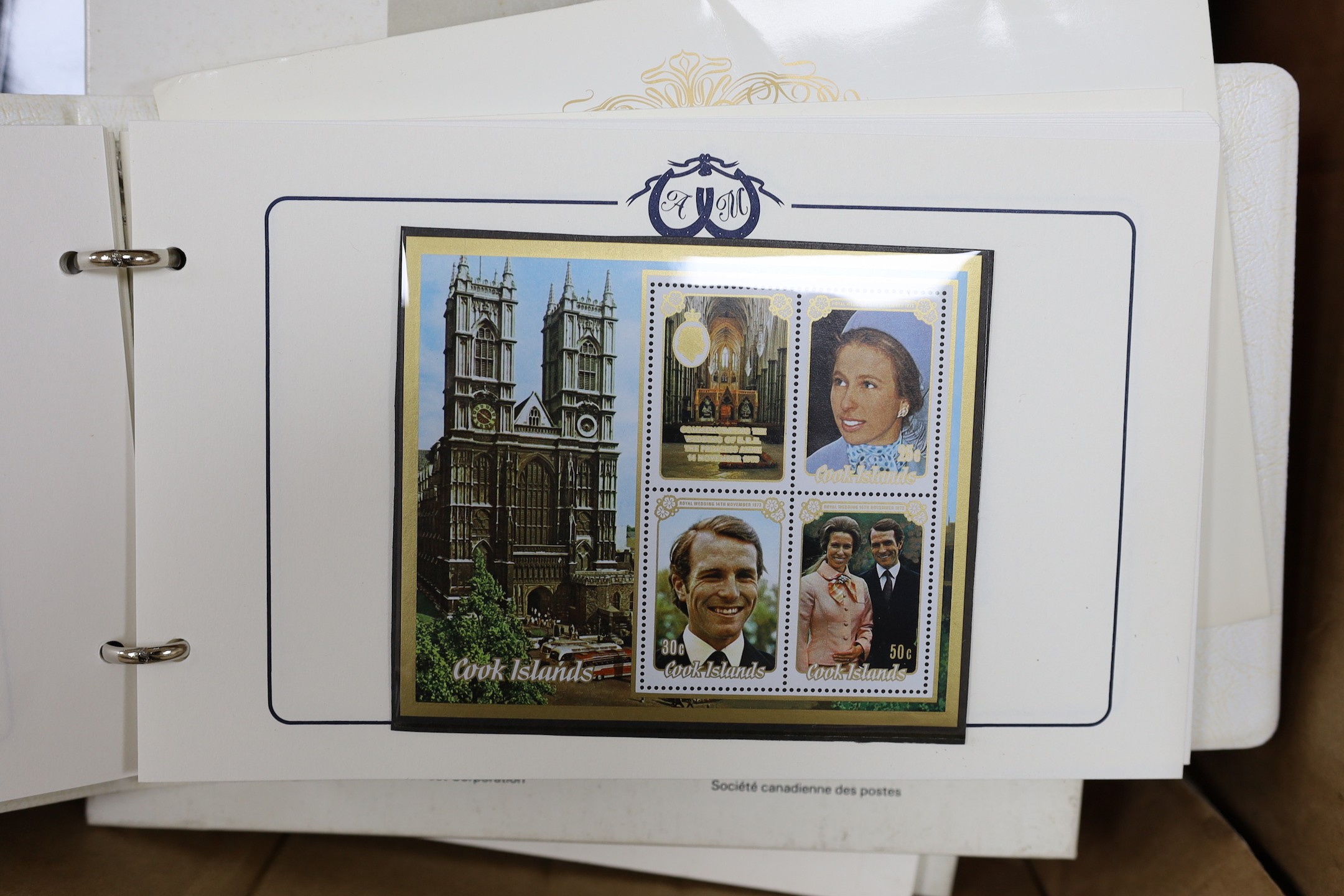 A large collection with Australia, Canada, New Zealand, Papua New Guinea in albums plus First Day Covers, Royal Events and loose in envelopes